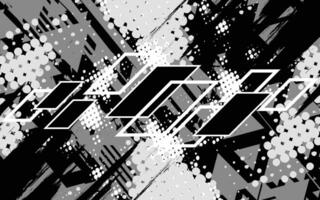 abstract background with black and white geometric shapes vector