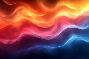 Vibrant Abstract Waves of Color - Dynamic Design for Digital Art and Backgrounds photo