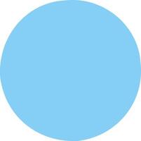 Light blue circle representing serenity and calmness on white background vector