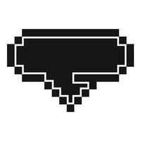 Pixelated sunglasses pointing downward creating a cool vibe vector