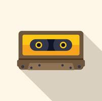 Retro audio cassette tape representing nostalgia and vintage music vector