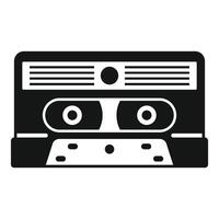 Audio cassette tape representing nostalgia and retro music playback vector