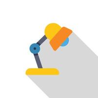 Desk lamp casting light, a symbol of focus and illumination vector