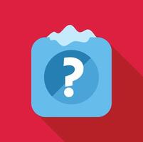 Question mark icon displaying confusion and uncertainty vector
