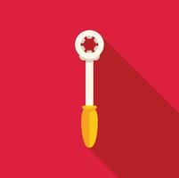 Honey dipper with holes drizzling sweet nectar on red background vector