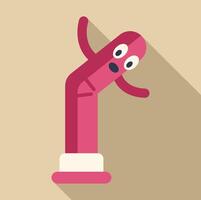 Wacky waving inflatable arm flailing tube man dancing in the wind vector