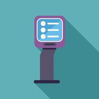 Payment terminal processing contactless payment showing modern technology vector