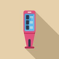 Interactive digital kiosk displaying information and providing services vector