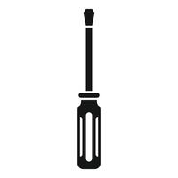 Screwdriver with ergonomic handle for repairing and maintaining equipment vector