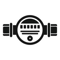 Water meter measuring water consumption providing accurate readings for efficient water management vector