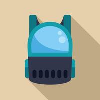 Futuristic backpack exploring new technological frontiers vector