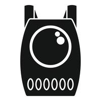 Modern baby monitor device with digital display for sound detection vector