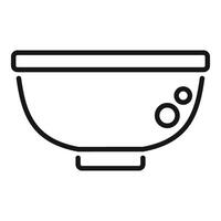 Mixing bowl with bubbles depicting culinary process vector