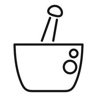 Aroma diffuser spreading essential oils with reed sticks for aromatherapy vector