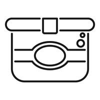 Washing machine front load showing control panel and door outline icon vector