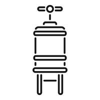 Water filter jug purifying tap water, removing impurities for safe drinking vector