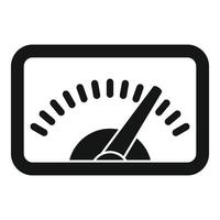 Electricity meter showing power consumption measurement icon vector
