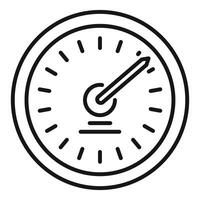 Performance meter showing maximum speed and high performance rating vector