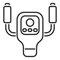 Drone remote control with antenna and buttons showing modern technology vector