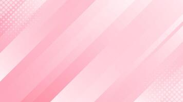 Abstract pink dynamic background with halftone. Diagonal smooth stripes wallpaper vector