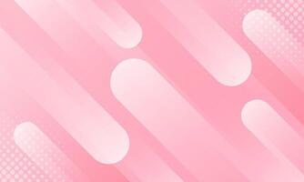 Abstract pink dynamic background with halftone. Modern geometric wallpaper vector