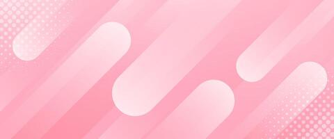 Abstract pink dynamic background with halftone. Modern geometric wallpaper. Template banner vector