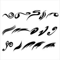 Abstract Swirl Design Element vector