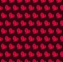 Low poly red hearts arranged in a seamless pattern creating a uniform and structured design. A balance of bold and refined elements achieved through vivid colors and intricate details. vector