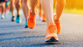 Running Shoes in Focus. photo