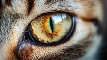 Closeup of a Cat's Eye. photo