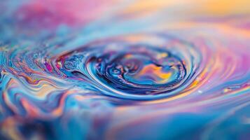 Abstract Swirling Patterns in Vibrant Colors. photo