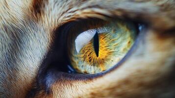 Close Up of a Cat's Eye. photo