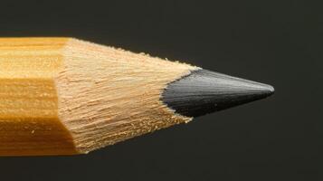 Macro Photography of a Pencil Tip. photo