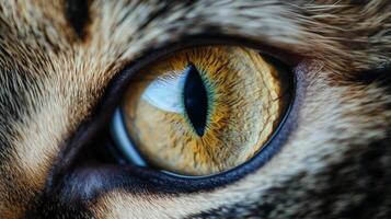 Close-up of a Cat's Eye. photo
