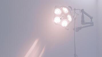 Medical Operating Room Light Source with Bright Illumination for Surgical Procedures and Healthcare Environments in a Modern Hospital Setting photo