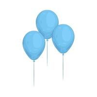 blue balloons illustration vector