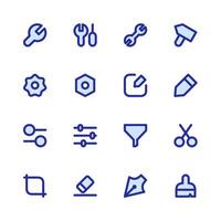 Setting icon set. Tools icon set. vector