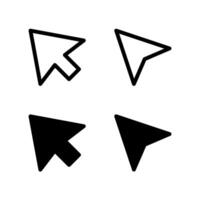 Cursor icon. Mouse Pointer icon set. vector