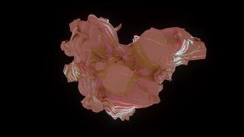 Heart Shape Background Digital Rendering video