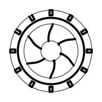 Tire Line Icon Design vector