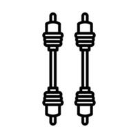 Drive Shaft Line Icon Design vector