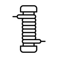 Ignition Coil Line Icon Design vector