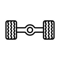 Axle Line Icon Design vector