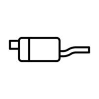 Muffler Line Icon Design vector