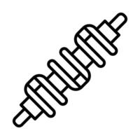 Crankshaft Line Icon Design vector