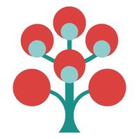 A family tree concept showing generational and ancestral root vector
