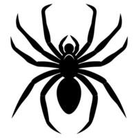 Minimal Spider Icon Silhouette for Artistic and Professional Use vector