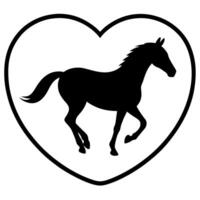Clean and Simple Horse Icon Logo for Versatile Design Applications vector