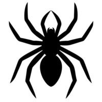 Spider Silhouette Art in Desaturated Tones for Modern Designs vector