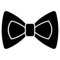 Simple Bow Silhouette Icon Design in Desaturated Style vector